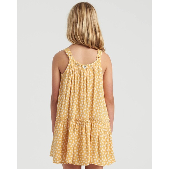 Billabong Girls’ Yellow Polka Dot Dress - Picture 3 of 3